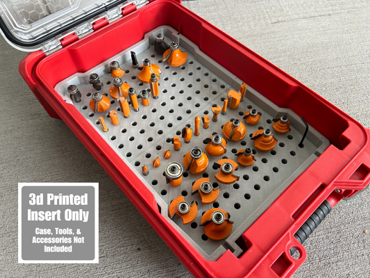 Router Bit Organizer Insert for Milwaukee Packout  | Jonah Pope Design (Insert-only)