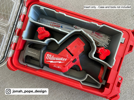M12 Fuel Hackzall Insert for Milwaukee Packout  | Jonah Pope Design (Insert-only)
