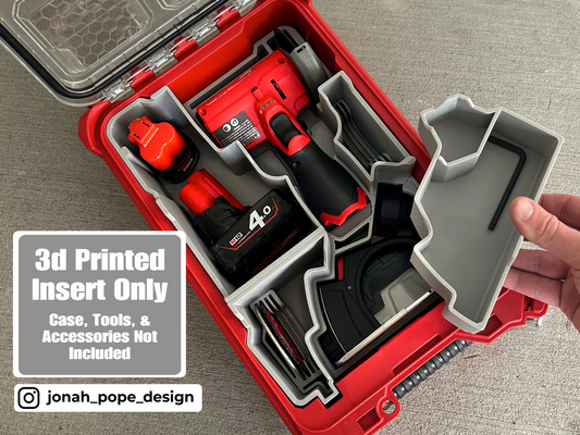Milwaukee Packout Insert for M12 Cut Off Tool  | Jonah Pope Design (Insert-only)