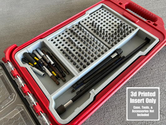 Impact Driver Bit Organizer Insert for Milwaukee Packout  | Jonah Pope Design (Insert-only)