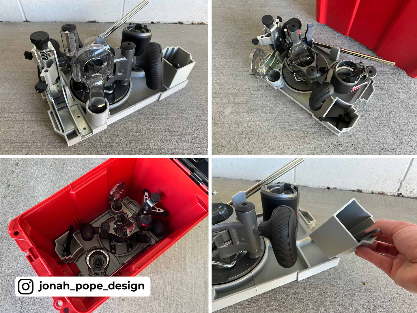 M18 Compact Router Insert for Milwaukee Packout  | Jonah Pope Design (Insert-only)