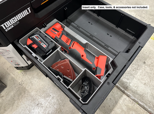 Milwaukee M18 Multi-tool Insert for Toughbuilt Stacktech Drawer | GarageInOrder (Insert-only)