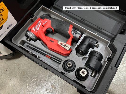 Milwaukee M12 Installation Driver Insert for Toughbuilt Stacktech Drawer | GarageInOrder (Insert-only)