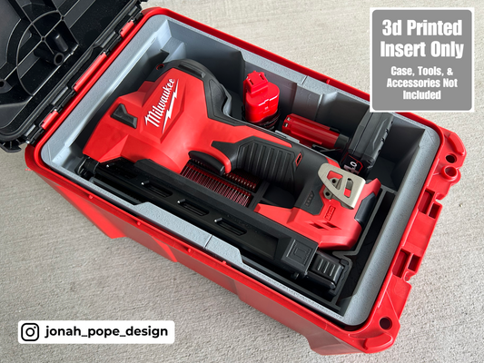 M12 Cable Stapler UPPER Insert for Milwaukee Packout  | Jonah Pope Design (Insert-only)